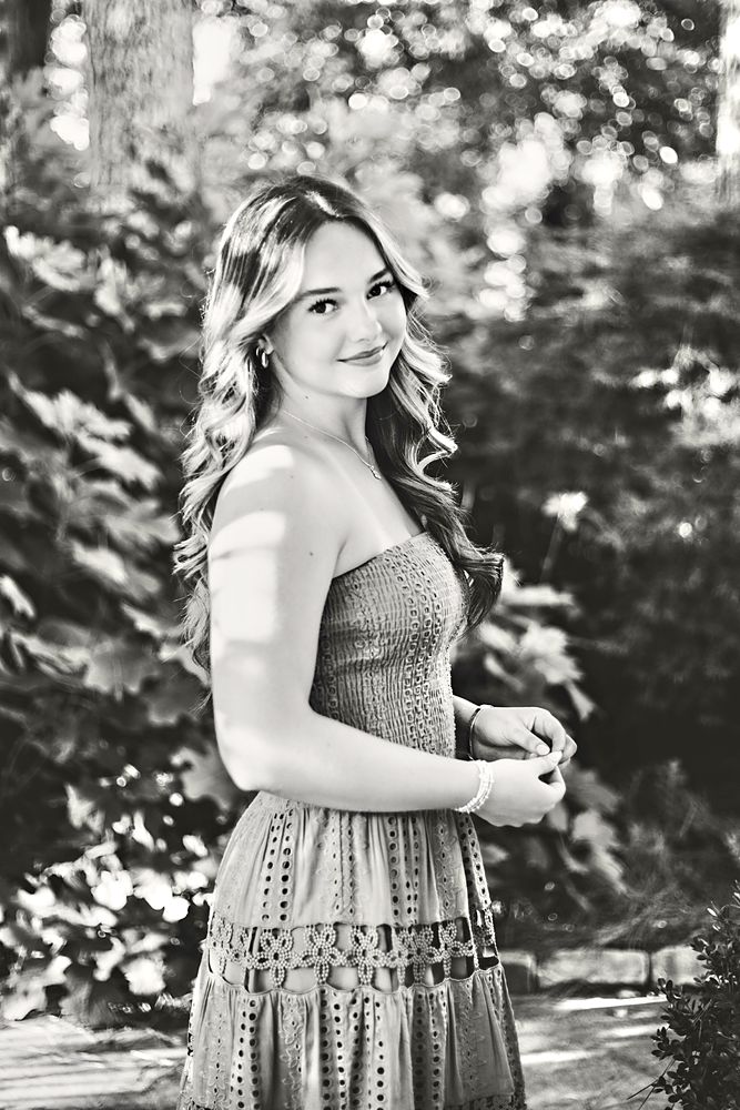 Black and white portrait